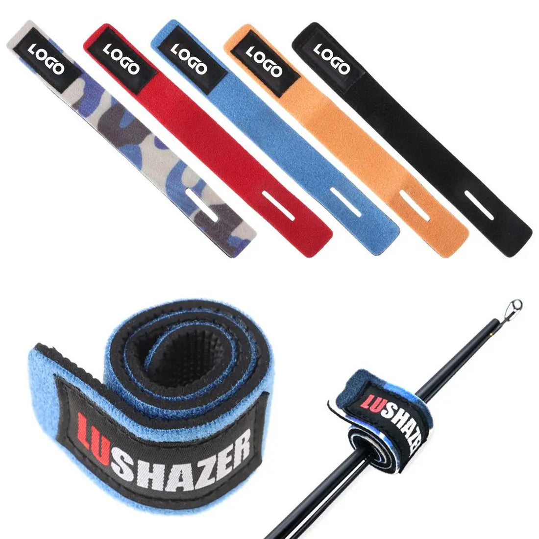 SUPSCH002 Magic Rod Nylon Fishing Gear Strap Elastic Rubber