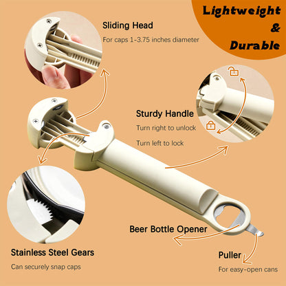 SUPSCH004 Jar Opener Multi Function Bottle Opener