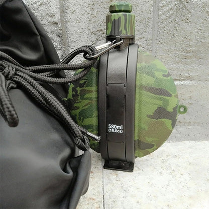 SUPSCW01 19,8 OZ zusammenklappbare Camouflage Militär-Silikon-Wasserflasche