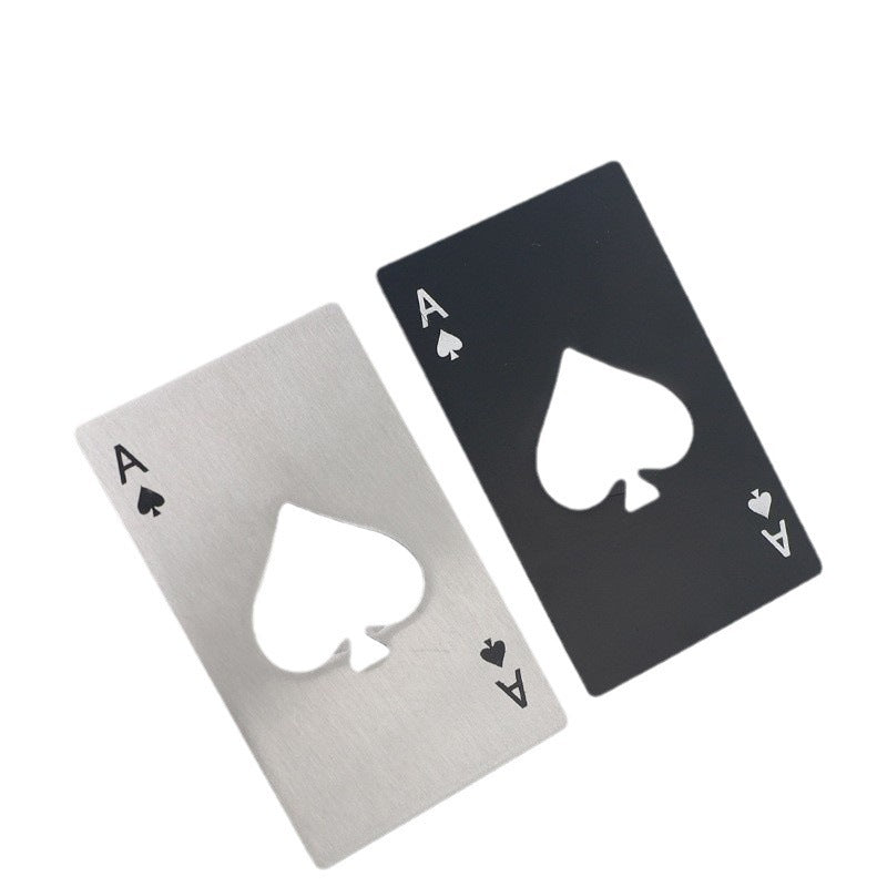 SUPSCW29 Ace Poker Shaped Cap Opener Lightweight Stainless Steel