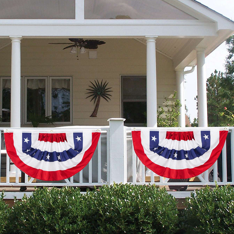 SUPSED16 USA Pleated Fan Flag