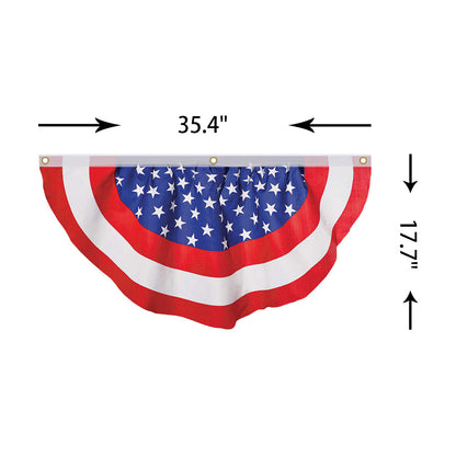 SUPSED16 USA Pleated Fan Flag