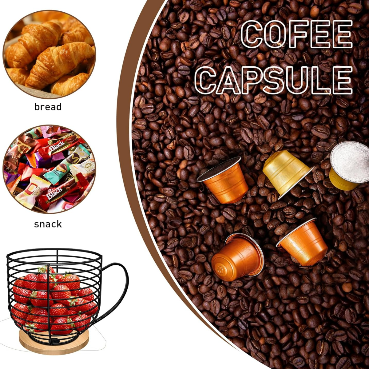 SUPSJC31 Coffee Pod Holders for Counter