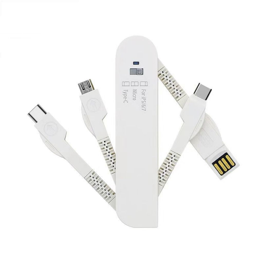 SUPSJC45 Swiss Army Knife Style 3 In 1 Foldable USB Charging Cable