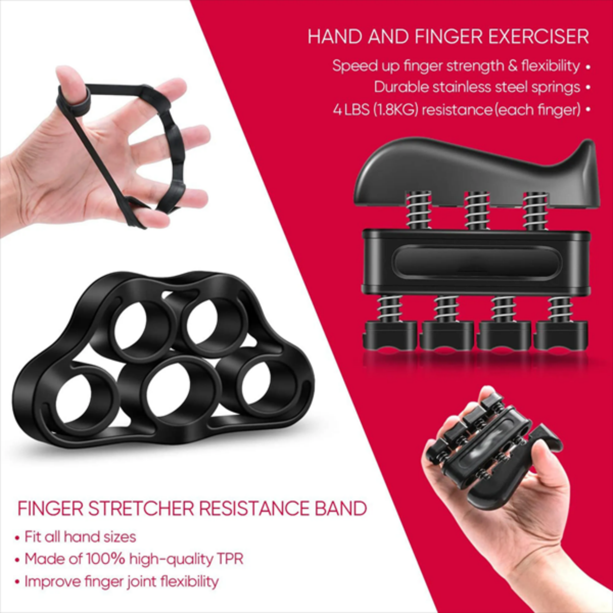 SUPSJC55 5 Pack Grip Strength Trainer Kit