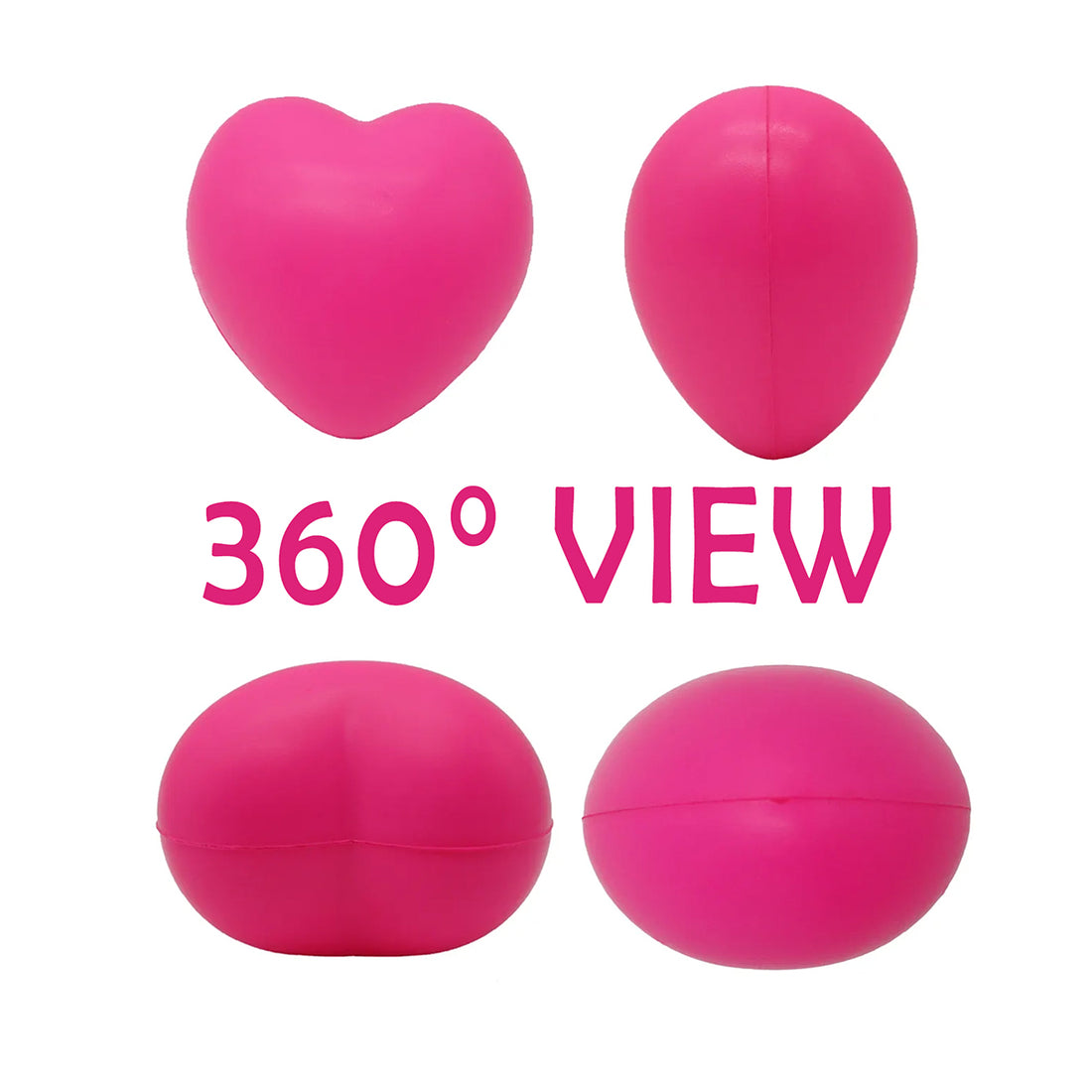 SUPSRC13  Stress Heart Ball 1 Color Imprint