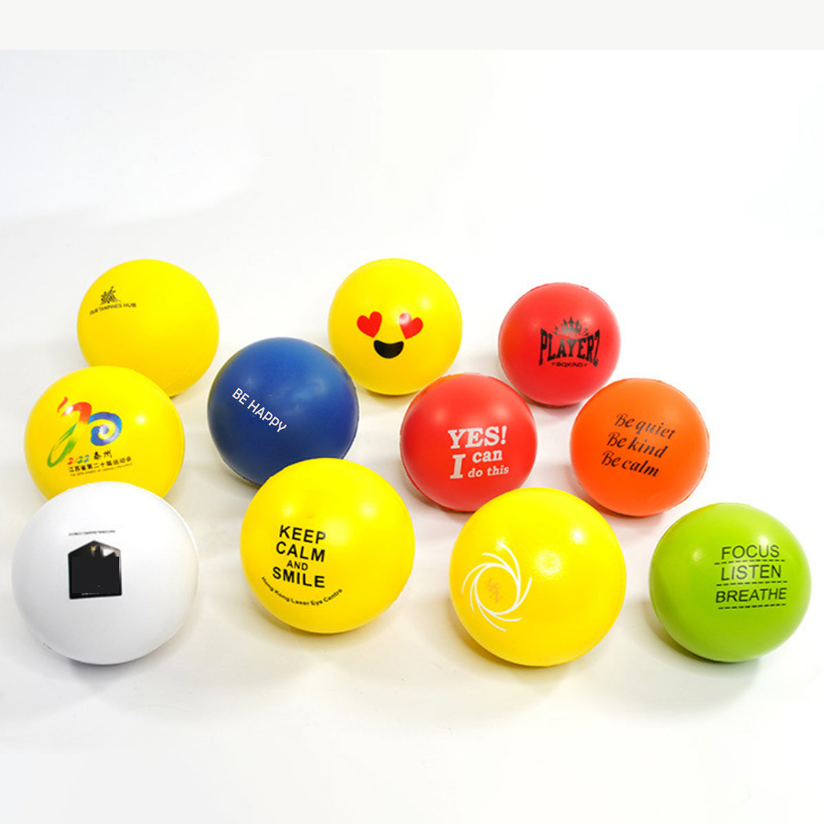 SUPSRC14 2.36 inch Round Stress Ball 1 Color Imprint