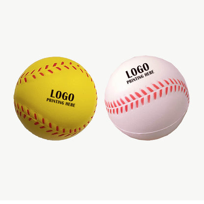 SUPSRC16 Baseball Stress Reliever 1 Color Imprint