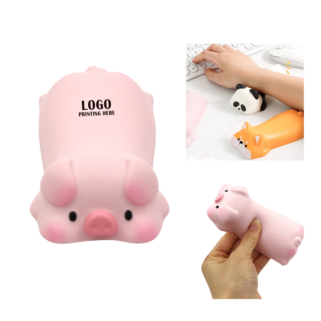 SUPSRC18 Cute Animal Wrist Rest Support for Mouse Pad