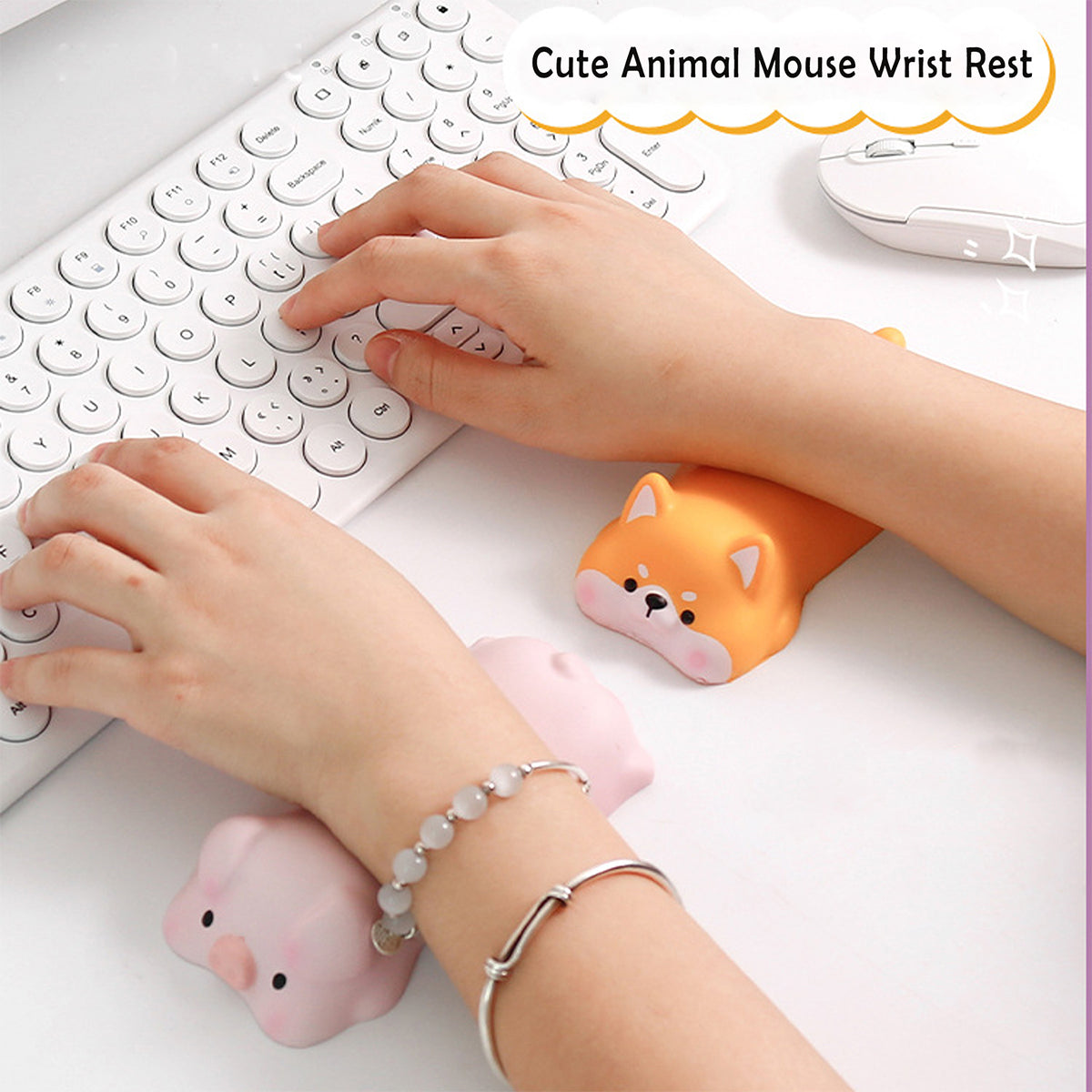 SUPSRC18 Cute Animal Wrist Rest Support for Mouse Pad