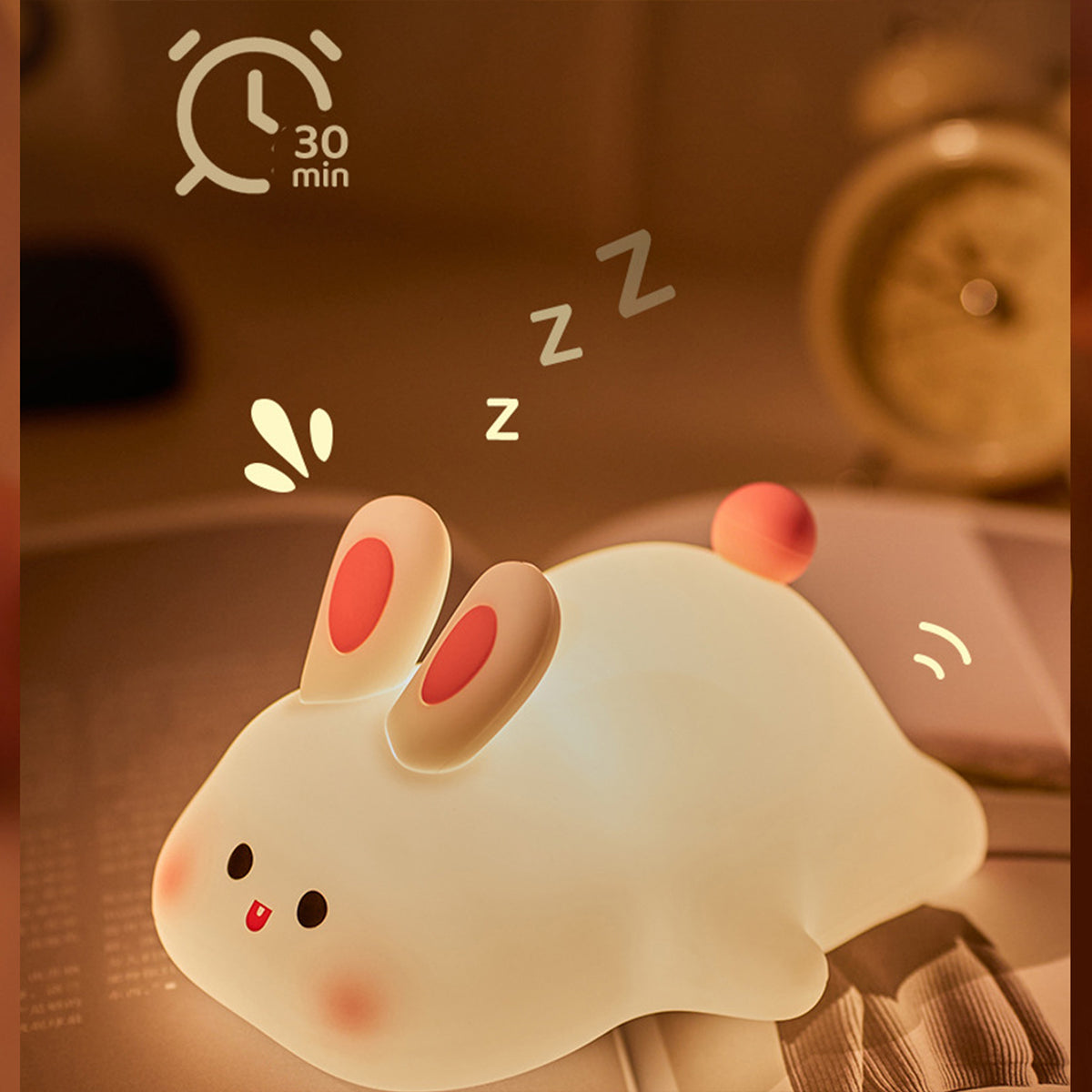 HUPSRC31 LED Rabbit Silicone Night Light