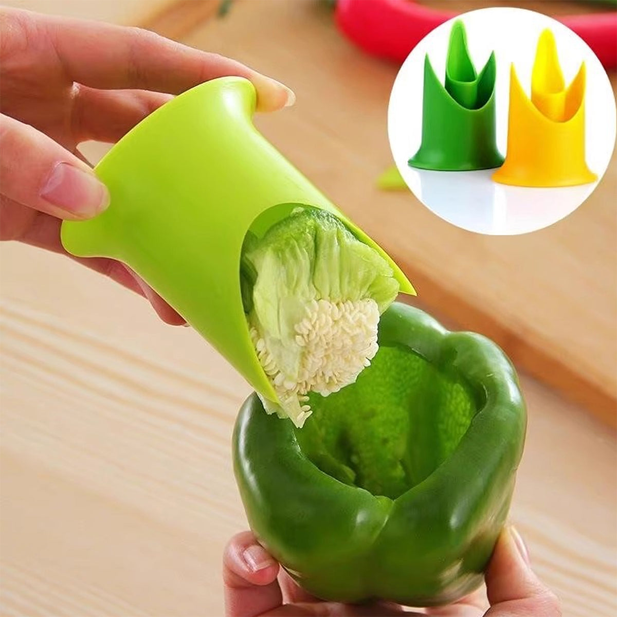 HUPSRC44 Plastic Pepper Corer