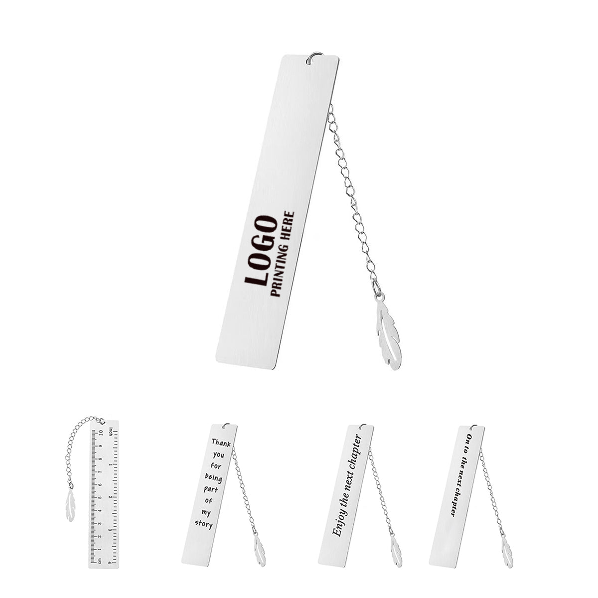 HUPSRC48 Metallic Stainless Steel Bookmark