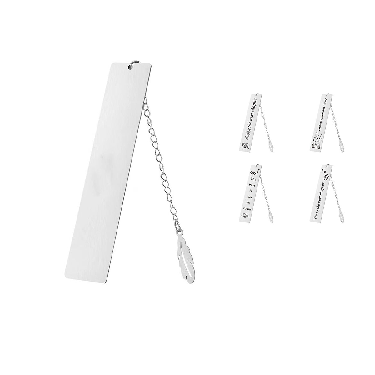 HUPSRC48 Metallic Stainless Steel Bookmark