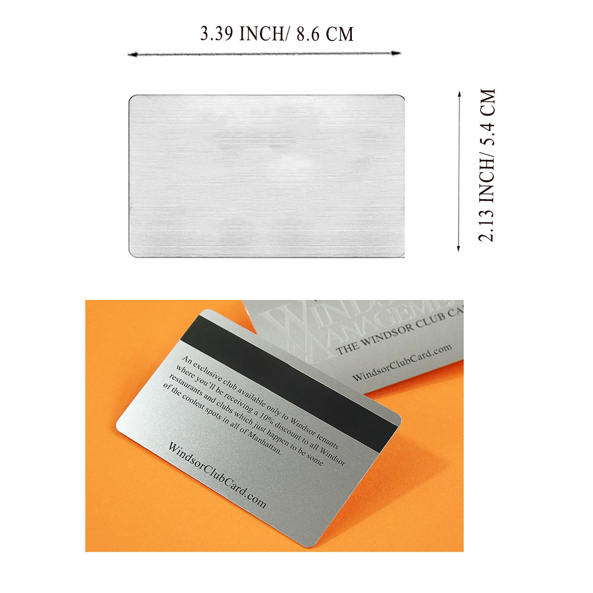 HUPSRC50  Stainless Steel Business Name Card And Wallet Insert Card