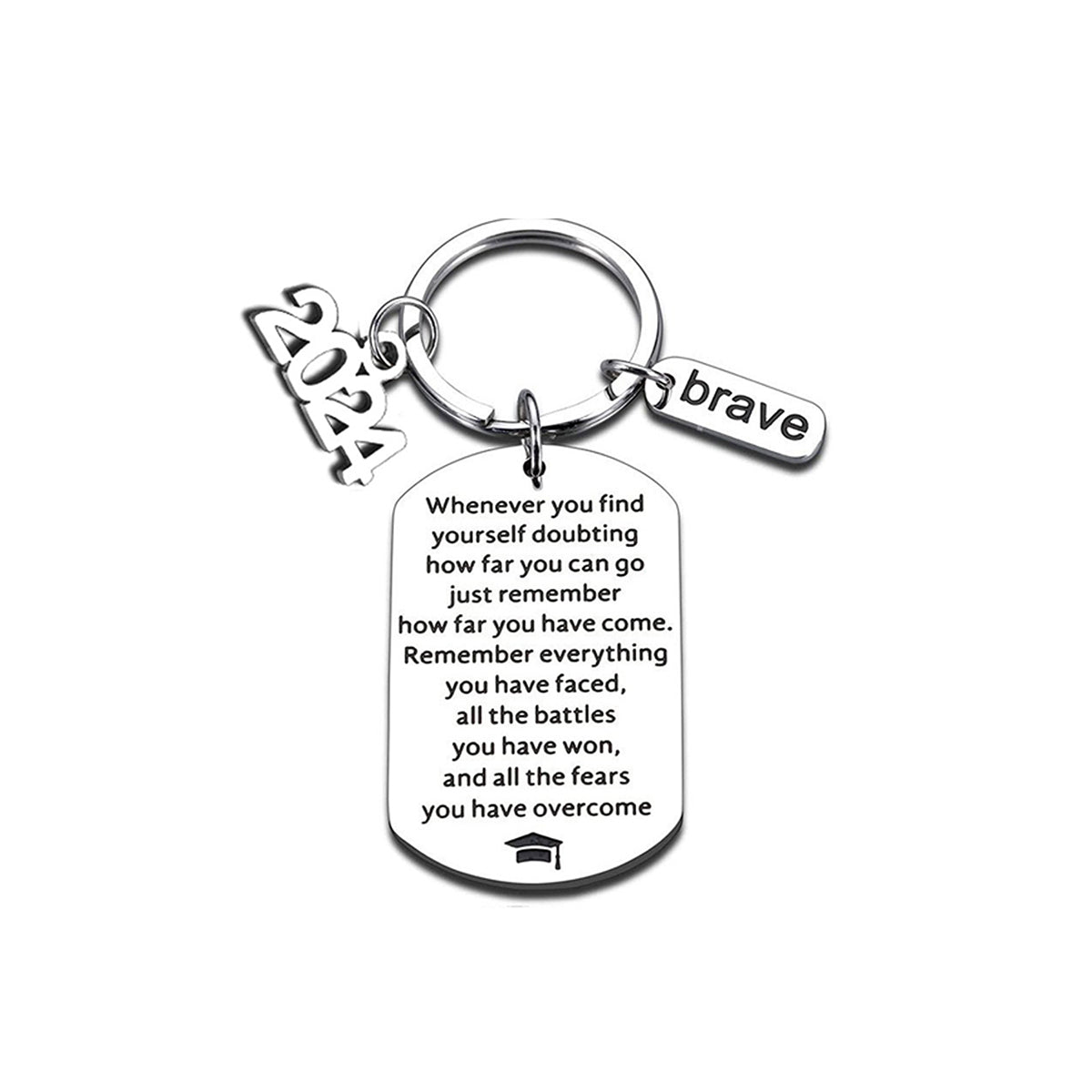 SUPSRC52 Stainless Steel Keychain With Shield