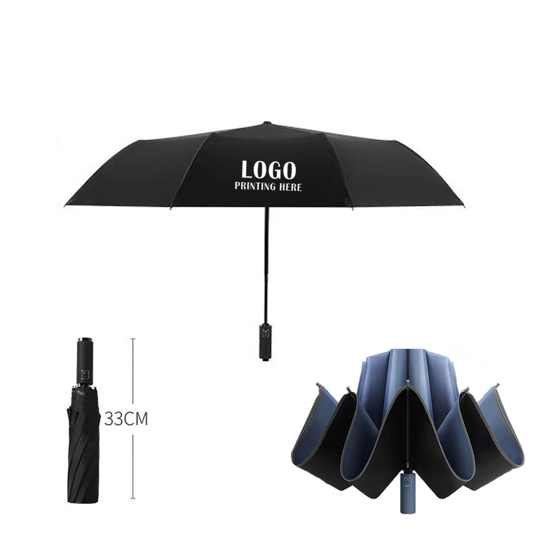 SUPSRC60 The Color Flip Inverted Folding Umbrella Auto Open Reverse Auto Closing