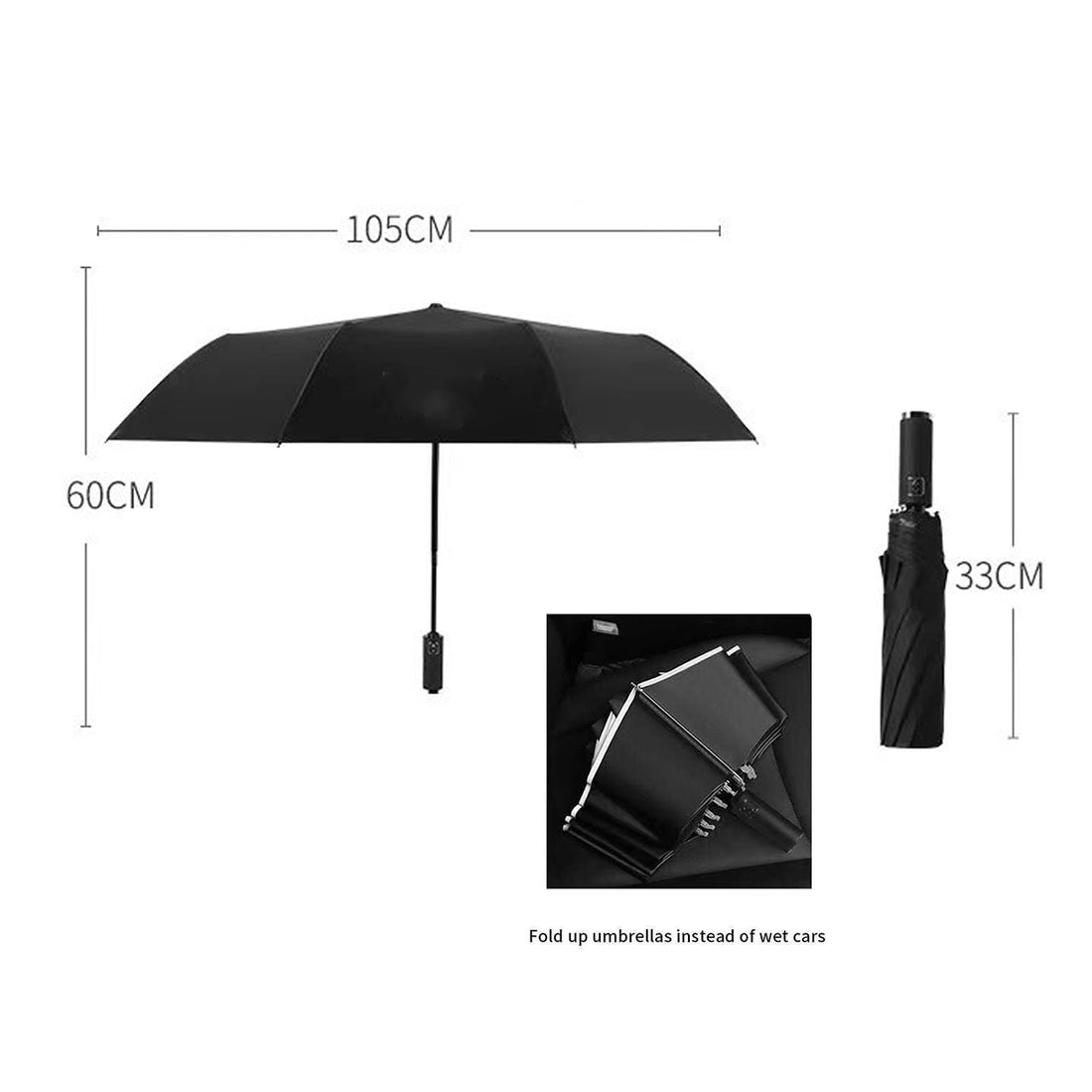 SUPSRC60 The Color Flip Inverted Folding Umbrella Auto Open Reverse Auto Closing