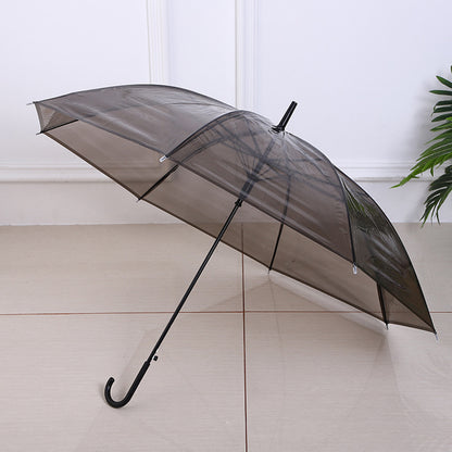 HUPSRC61 Clear Umbrella Wedding Style Stick Umbrellas Large Canopy Windproof Bulk Auto Open Umbrella