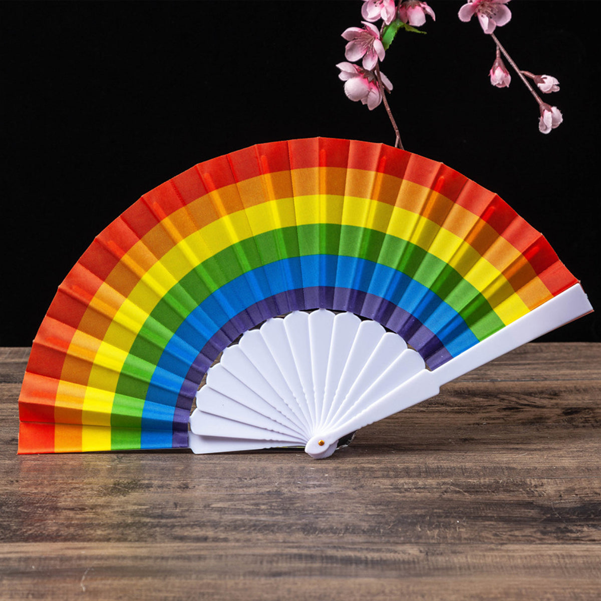 HUPSRC62 Fold Rainbow Fan