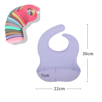 HUPSRC63 Colorful Silicone Baby Bib