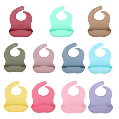 HUPSRC63 Colorful Silicone Baby Bib