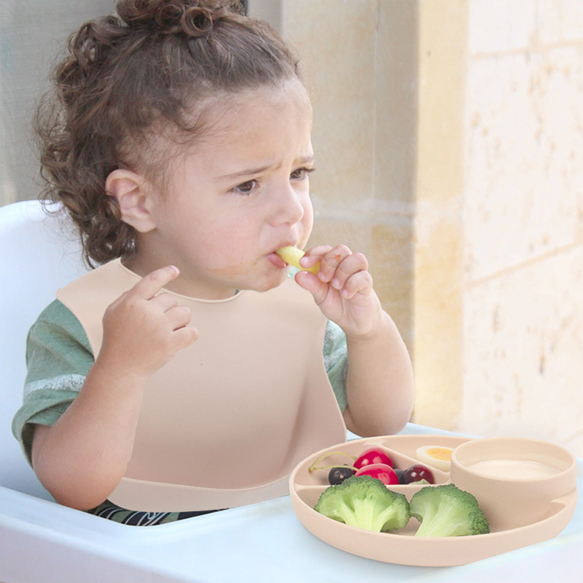 HUPSRC63 Colorful Silicone Baby Bib