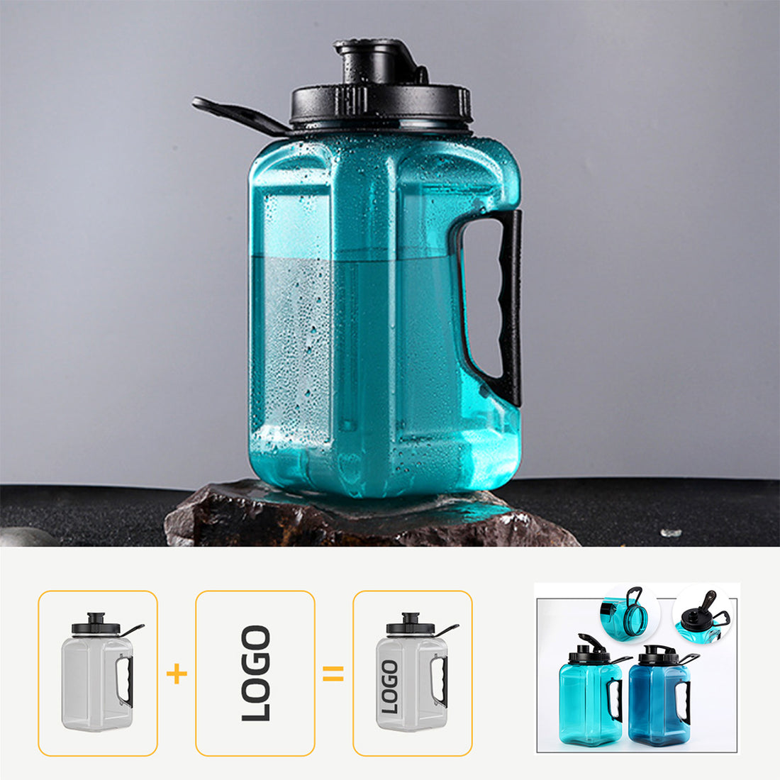 SUPSRC75 2.4 L Large Capacity Plastic Outdoor Sport Water Bottle