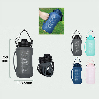 SUPSRC76 64 oz. Silicone Sports Water Bottle