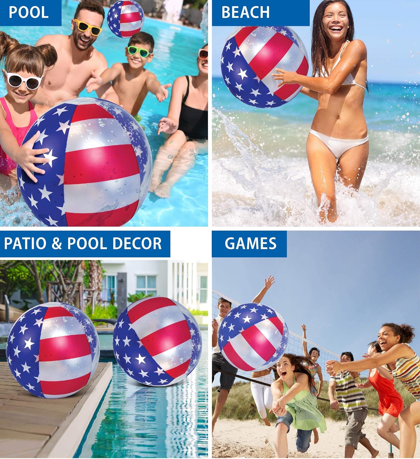 SUPSXA02 Patriotic Beach Ball