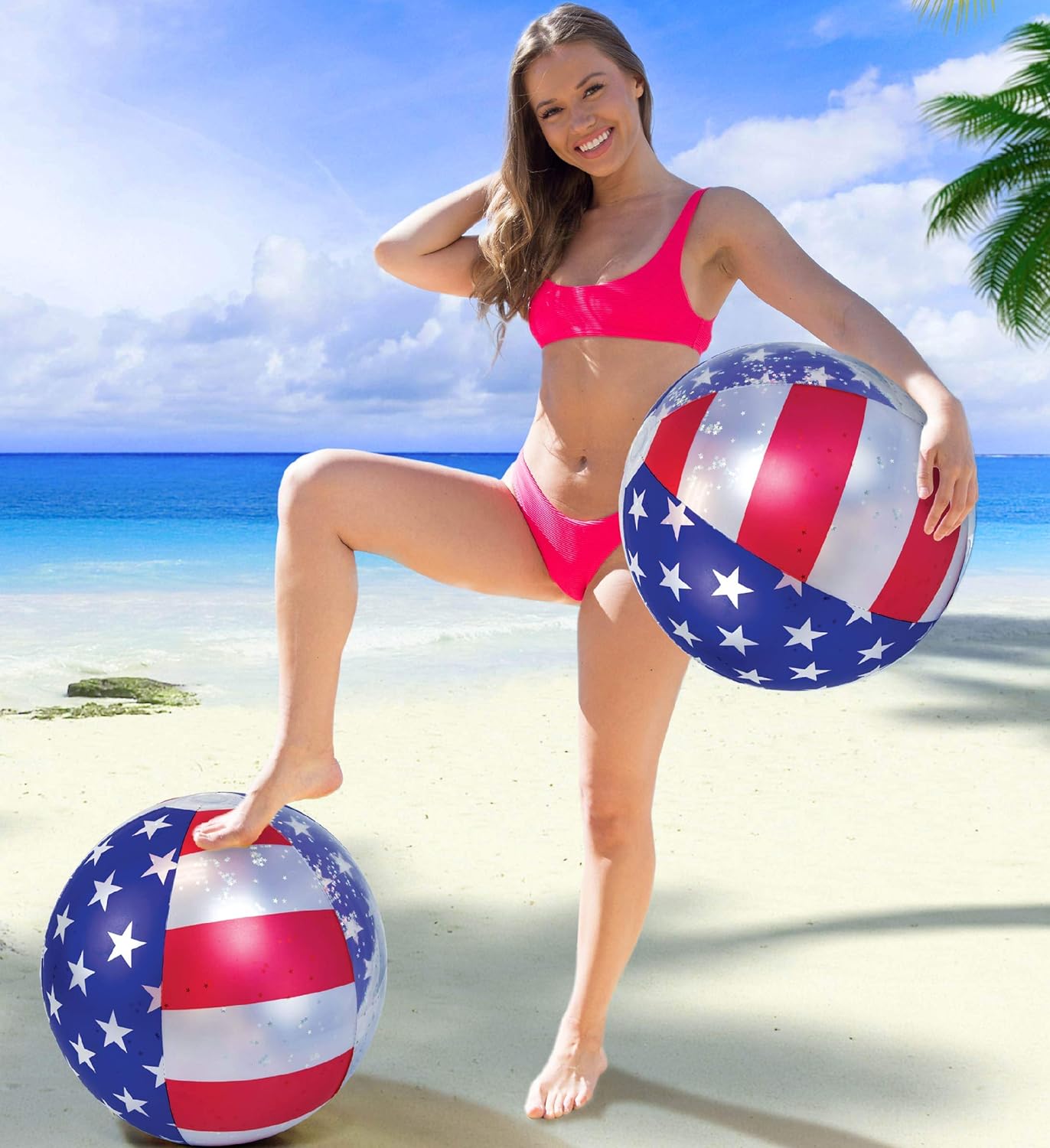 SUPSXA02 Patriotic Beach Ball