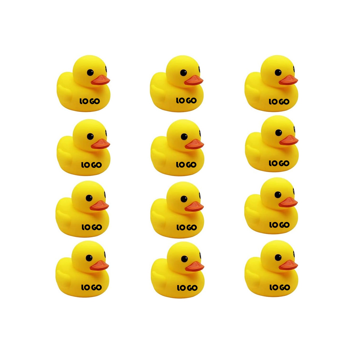 SUPSXA09 Customizable LOGO Yellow Rubber Ducks Preschool Bath Toys Bathtub Duckies Gift For Baby