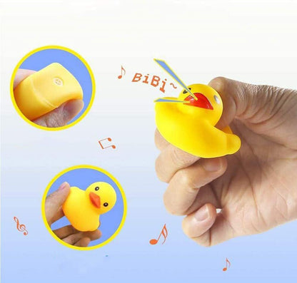 SUPSXA09 Customizable LOGO Yellow Rubber Ducks Preschool Bath Toys Bathtub Duckies Gift For Baby