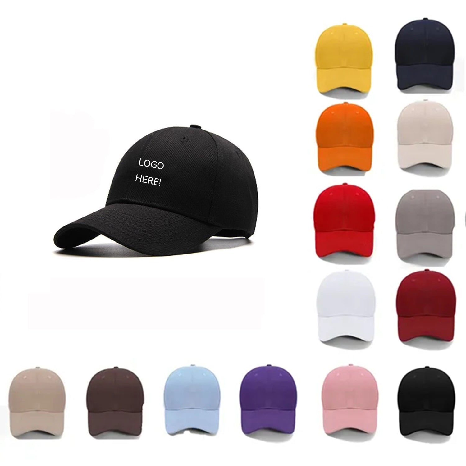 SUPSXA10 Classic Quality Cotton Baseball Cap To Suit Any LOGO