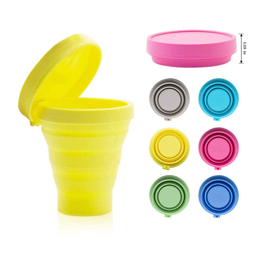 SUPSXA25 11oz Stadium Portable Folding Silicone Cup